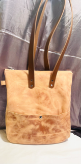 Shoulder Italian Leather purse snap on
