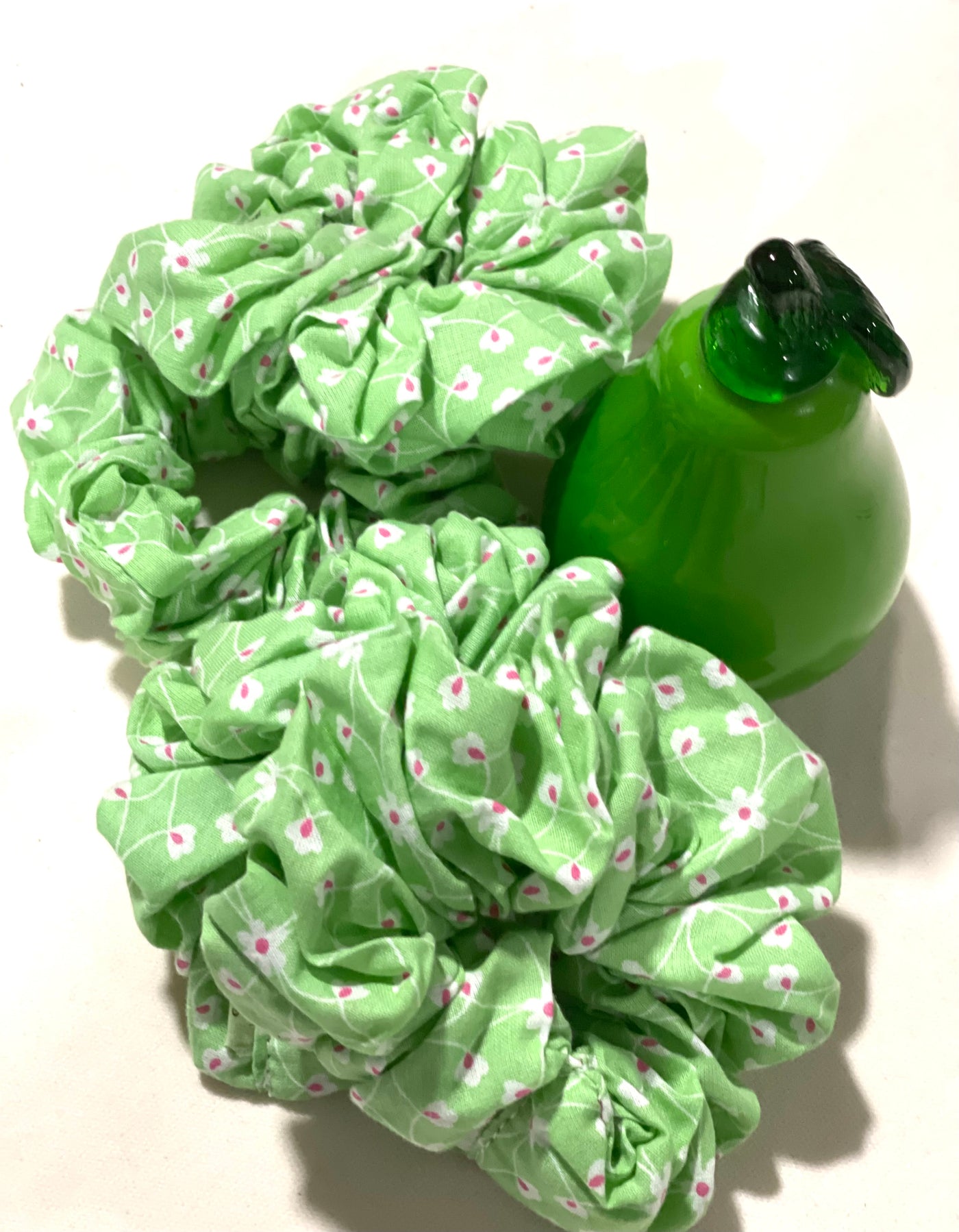 Regular size Beautiful Green Scrunchie